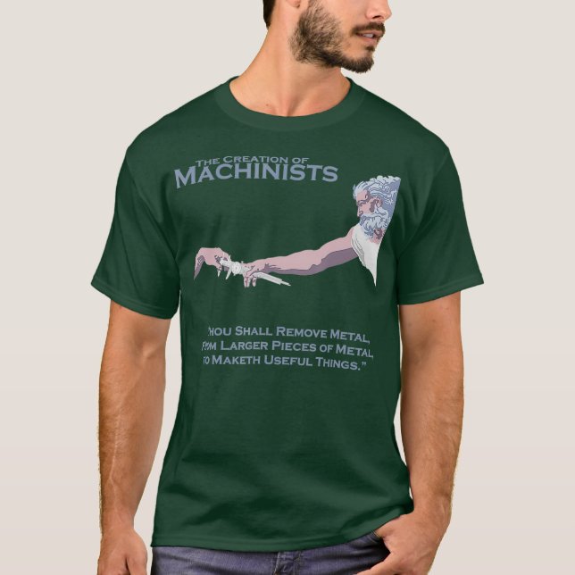 T-shirt La création de machinistes (Devant)