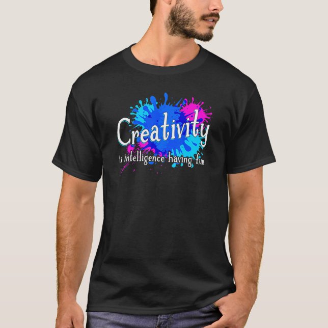 T-shirt La créativité intelligence s'amuser Handyman Cra (Devant)