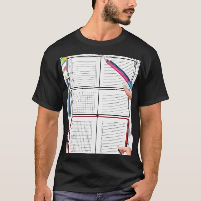 T-shirt La créativité organisée : un conte de planificateu (Devant)