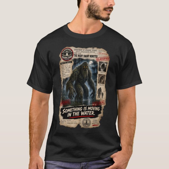 T-shirt La créature nocturne du marais – Créature classifi (Devant)