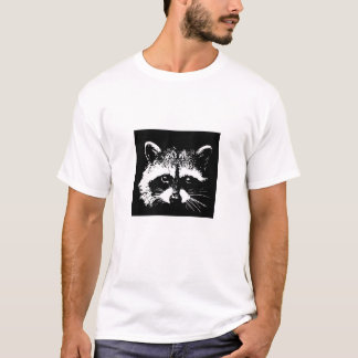 T-shirt La créature urbaine - visage de raton laveur -