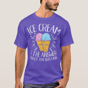 T-shirt La Crème De Glace Est La Réponse