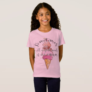 T-Shirt La Crème De Glace L'Amoureux Du Cadeau La Fille A