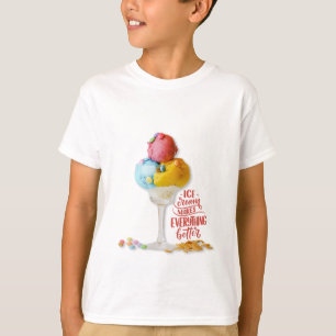 T-shirt La crème glacée rend tout meilleur adolescent