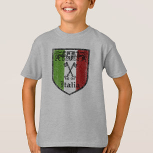 T-shirt La crête médiévale vintage de l'Italie badine le
