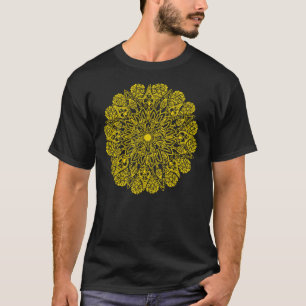 T-shirt La Crimée est l'Ukraine - mandala politique (jaun
