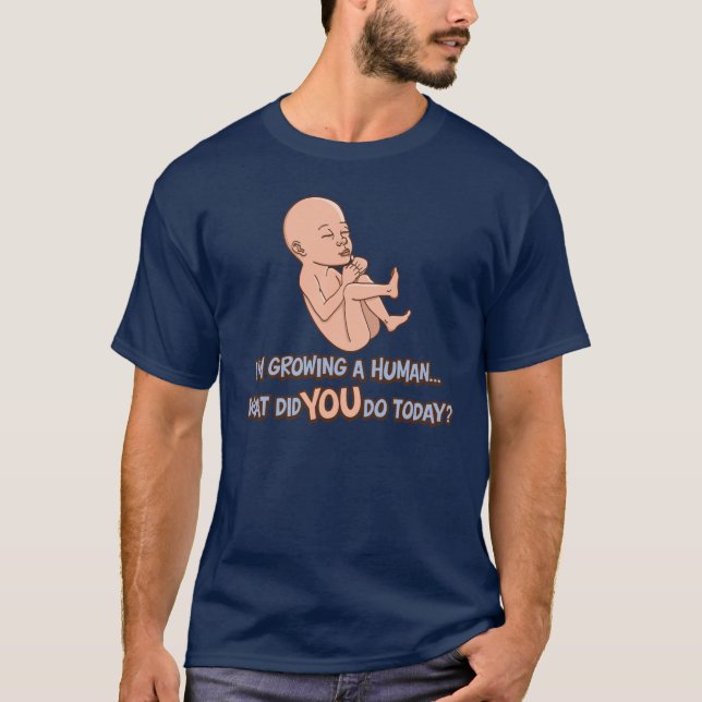 T-shirt La Croissance De La Maternité Humaine (Devant)