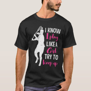 T-shirt La Crosse Comme Une Grille Essaie De Continuer La 