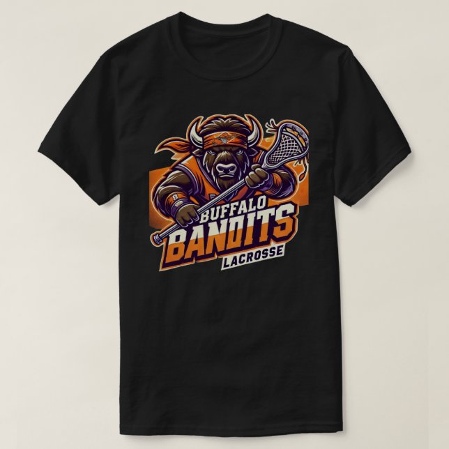T-shirt La crosse de Buffalo Bandits (Design devant)