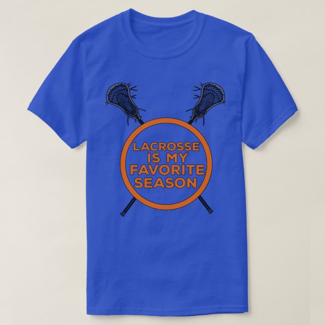 T-shirt La crosse est ma saison préférée (Design devant)
