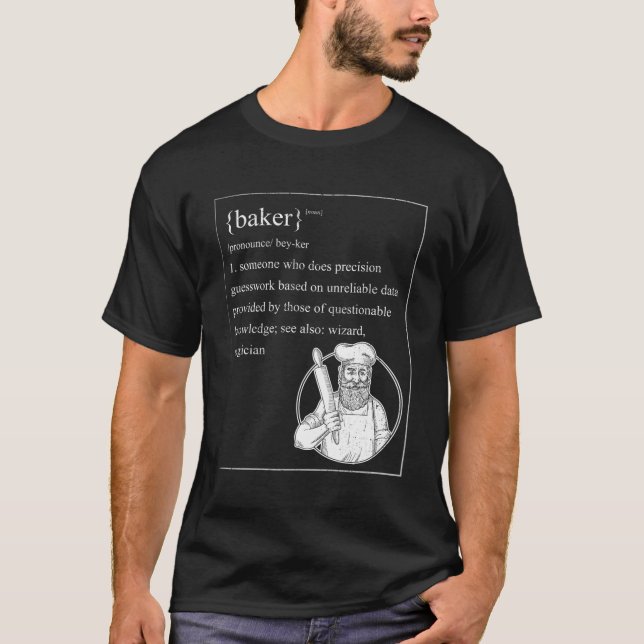 T-shirt La Cuisine De Définition De Baker Est Comme Magici (Devant)