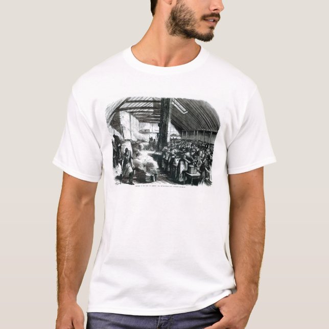 T-shirt La cuisine de soupe à Spitalfields, 1867 (Devant)