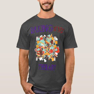 T-shirt La Cuisine Est Ma Thérapie Drôle Humour Nouveauté