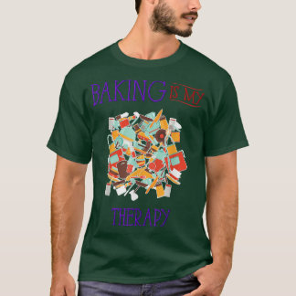 T-shirt La Cuisine Est Ma Thérapie Drôle Humour Nouveauté