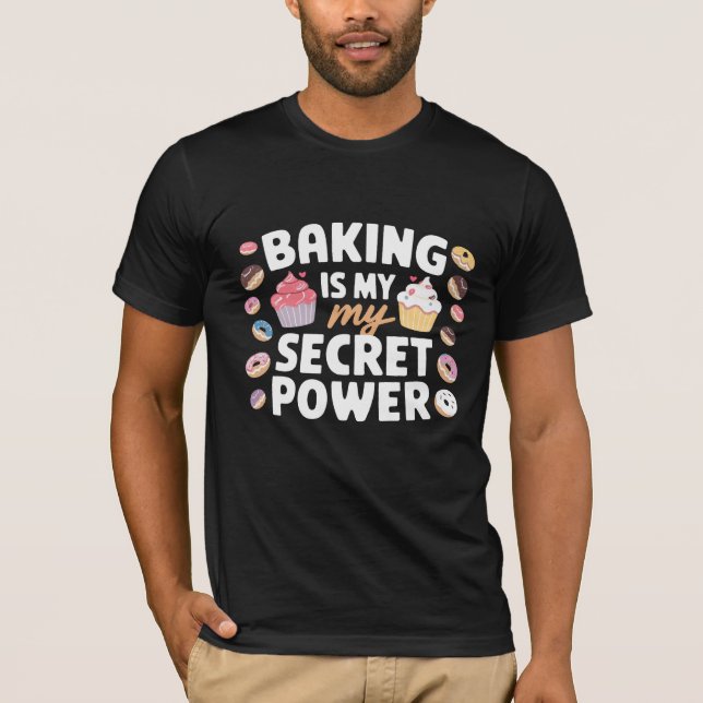 T-shirt La cuisine est mon passe-temps favori Typographie  (Devant)