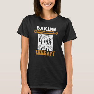 T-shirt La Cuisine Est Mon Thérapie Boulangerie Pâtisserie
