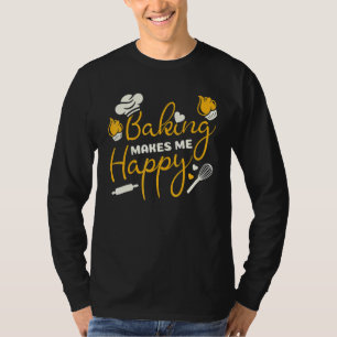 T-shirt La Cuisine Me Rend Heureux Chef Casquette Flour Ro