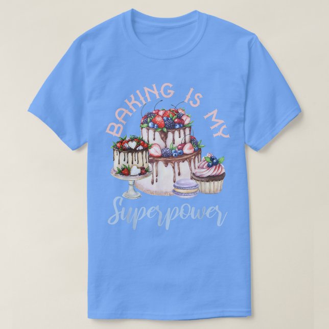 T-shirt La cuisson est ma superpuissance Baker Holiday Swe (Design devant)