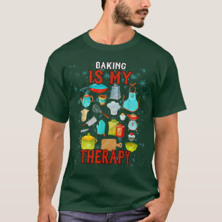 T-shirt La cuisson est mon Humour thérapeutique graphique
