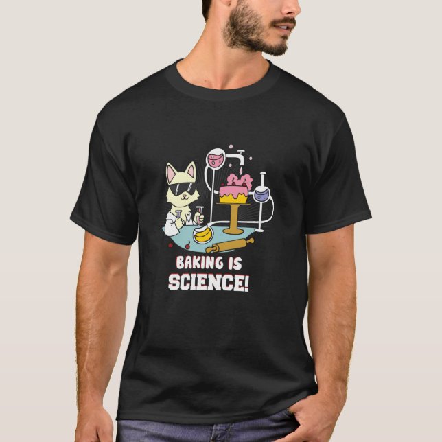 T-shirt La cuisson est une science drôle chat chaton boula (Devant)