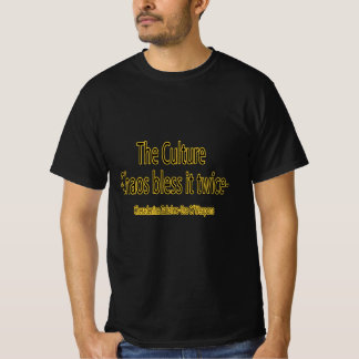 T-shirt La Culture Iain M Banks Chaos L'Bénit Deux Fois.