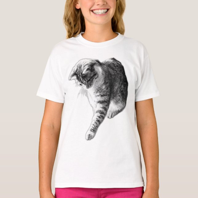 T-shirt La Curieuse Courbe (Devant)
