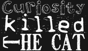 Cadeaux La Curiosite Est Un Vilain Defaut Zazzle Fr