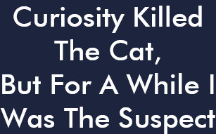 Cadeaux La Curiosite Est Un Vilain Defaut Zazzle Fr