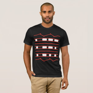 T-shirt La curiosité Rover de JPL fatiguent le rouge et le