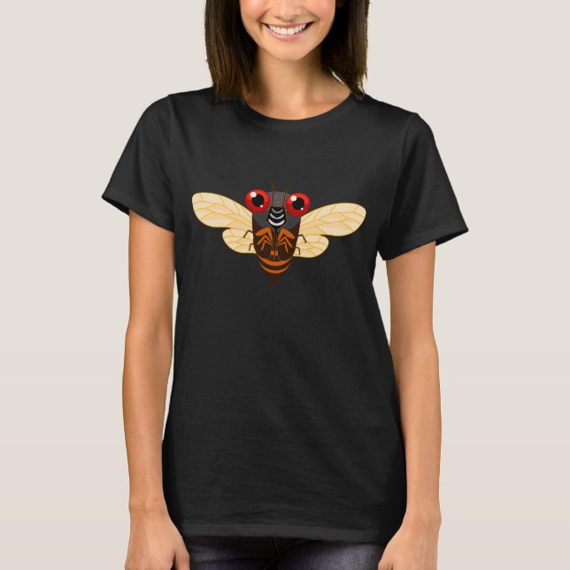 T-shirt La Cute Cicada en chemise (Devant)