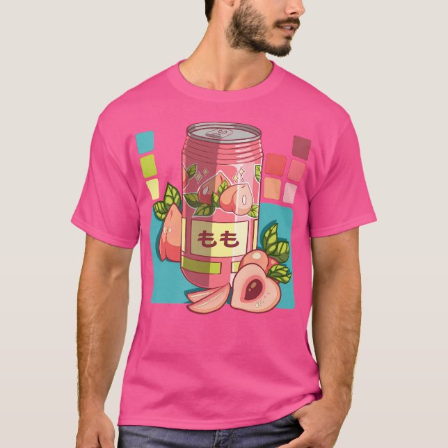 T-shirt La Cute Peach Soda Japonaise Peut (Devant)