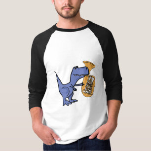 T-shirt La CY T-Rex jouant la chemise de tuba