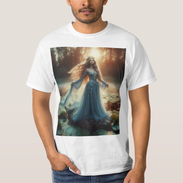 T-shirt La Dama del Lago: Misticismo y Belleza (Devant)