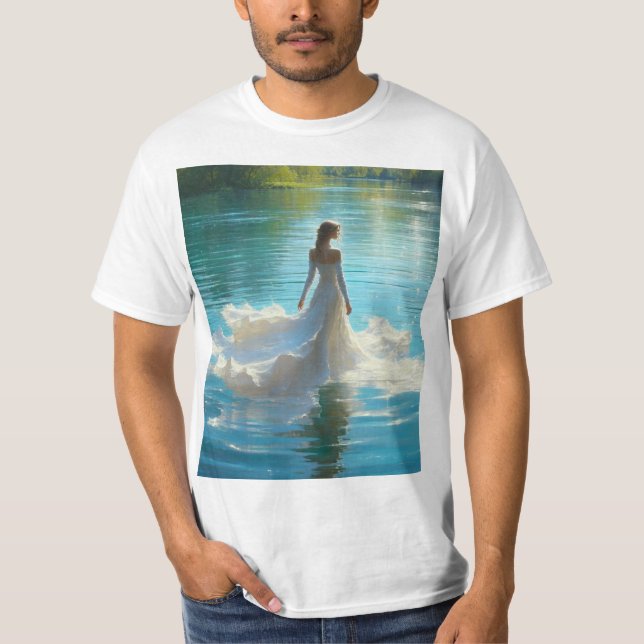 T-shirt La Dama del Lago: Misticismo y Belleza (Devant)