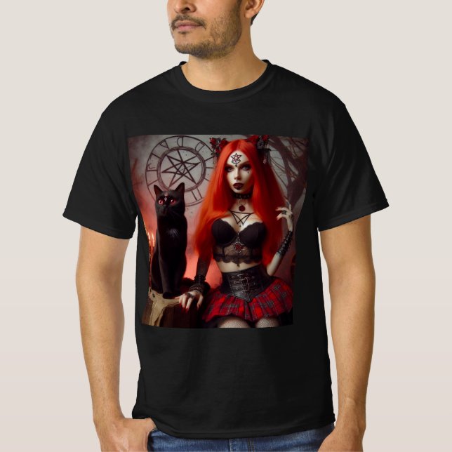 T-shirt La Dama Oscura y su Compañero de Sombras (Devant)