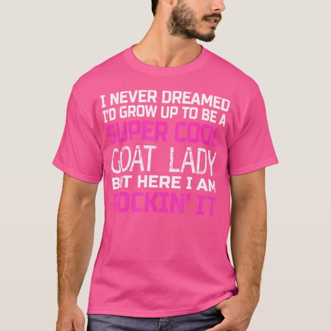 T-shirt La Dame de la chèvre Funny (Devant)