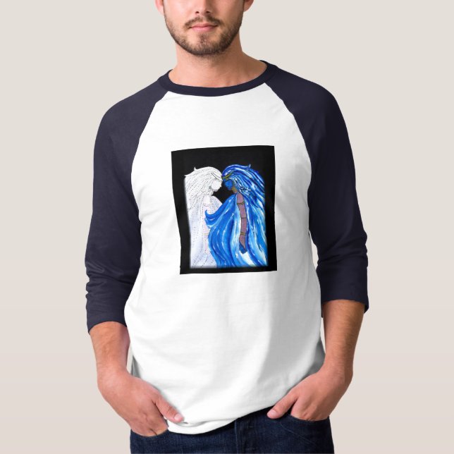 T-shirt La Dame de la flamme bleue (Devant)