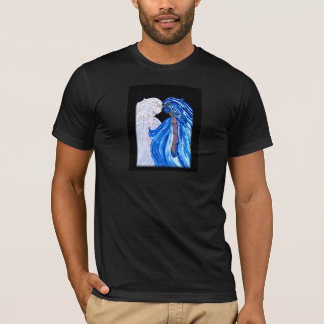 T-shirt La Dame de la flamme bleue (Devant)