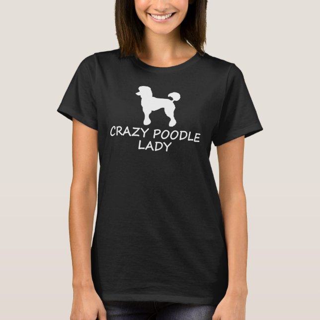 T-shirt La Dame du caniche folle (Devant)