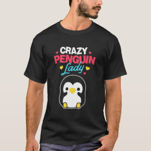 T-shirt La dame du pingouin fou
