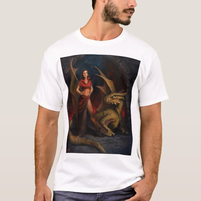 T-shirt La Dame et le Dragon (Devant)