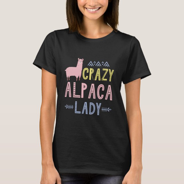 T-shirt La Dame folle d'Alpaca (Devant)
