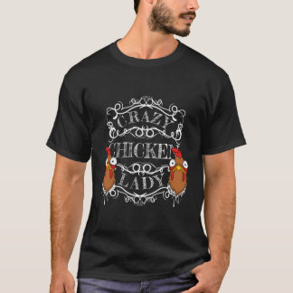 T-shirt La dame folle du poulet