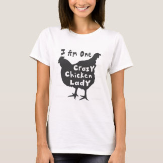 T-shirt La dame folle du poulet