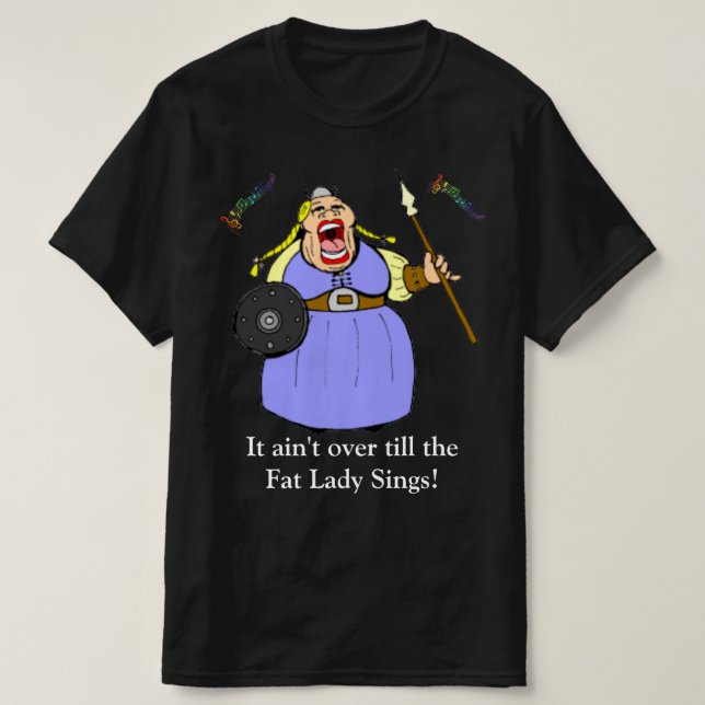 T-shirt La Dame Grosse chante (Design devant)