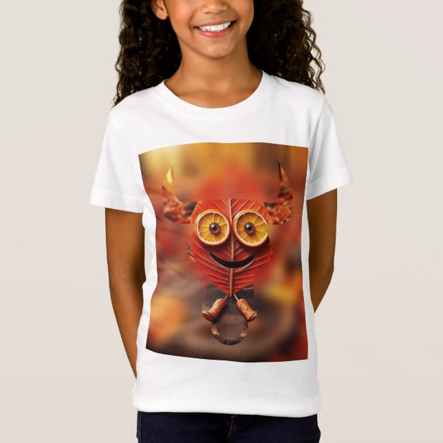 T-Shirt La danse de l'amour joueuse de l'automne" (Devant)