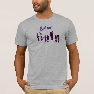 T-shirt La danse de Salsa pose des silhouettes faites sur