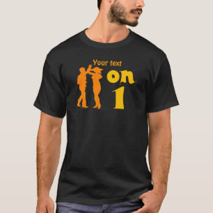T-shirt La danse de Salsa sur une silhouette