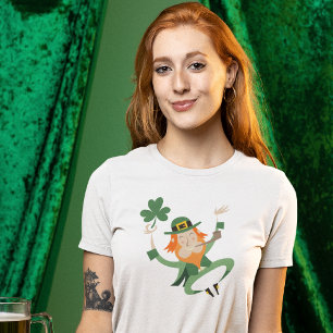 T-shirt La danse Leprechaun Chemises de Fête St. Patrick