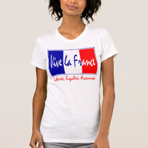 T-shirt La de Vive France - Liberté, Égalité, Fraternit